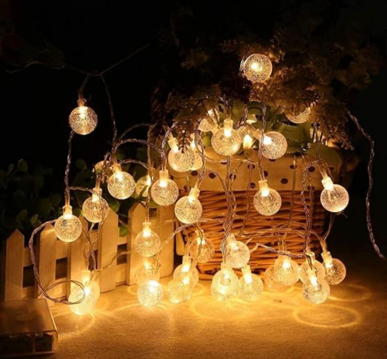 GLOVISTA'S LED Crystal Balls String Light(16 LED's)
