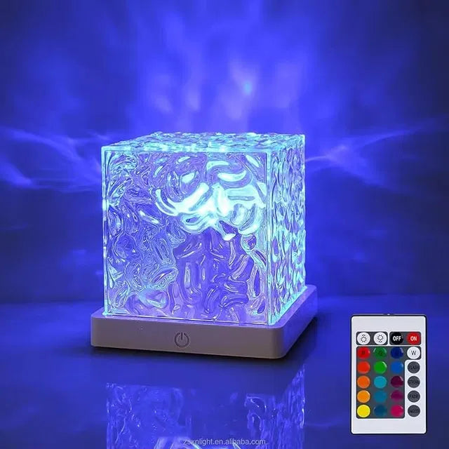 GLOVISTA'S Dynamic Water Ripple Projection Light, USB Portable Night Lamp for Home Decor